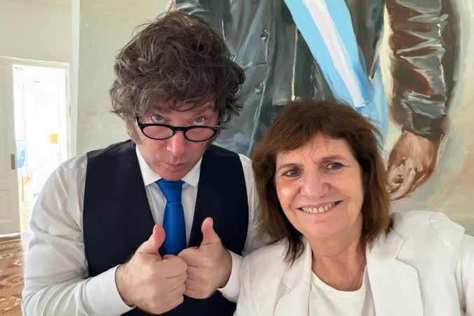 Patricia Bullrich y Javier Milei